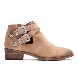 NEW FRYE women's ray western shootie in beige multi
